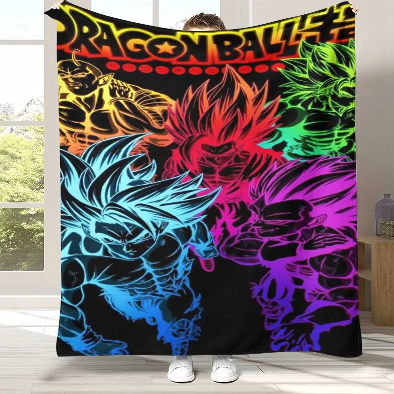 Goku D-Dragon Ball Anime Super Saiyan Flannel Throw Blanket,Cozy Warm Blanket for Bed,Sofa,Living Room,Picnic,Home Decor,Gift