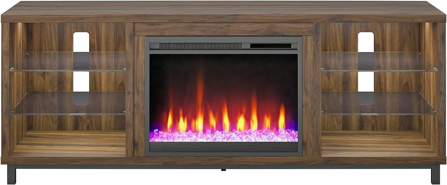 

Lumina Deluxe Fireplace TV Stand for TVs up to 70", Walnut