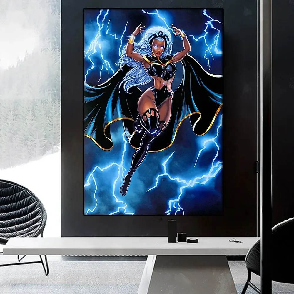 MINISO Storm X-Men Disney Classic Movie Wall Art Decor Poster & Print Figure Canvas Painting Artwork For Living Room Home Decor