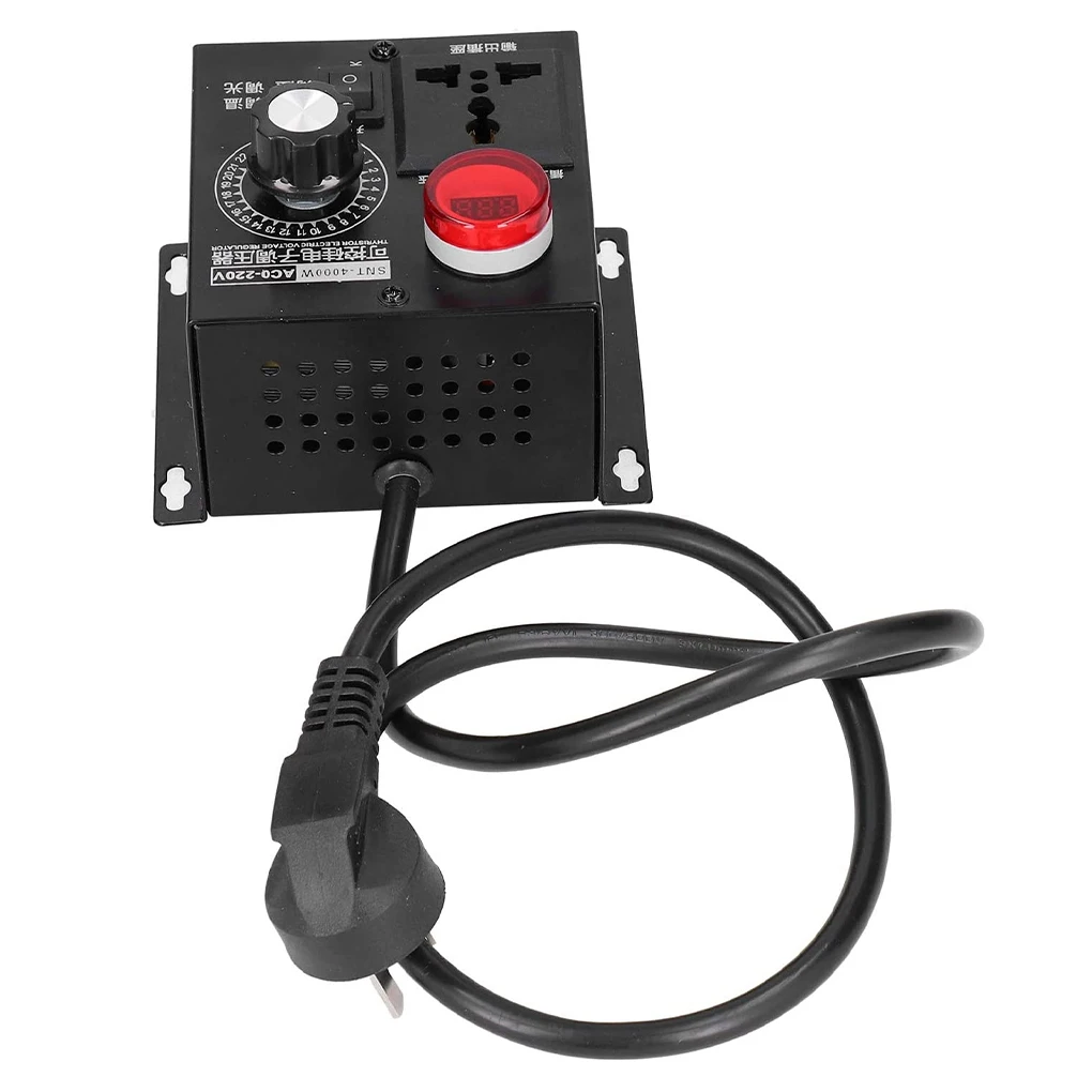 

4000W AC 0-220V Voltage Regulator Adjustable Dimmer Replacement Motor Speed Stepless Controller Overload Protection
