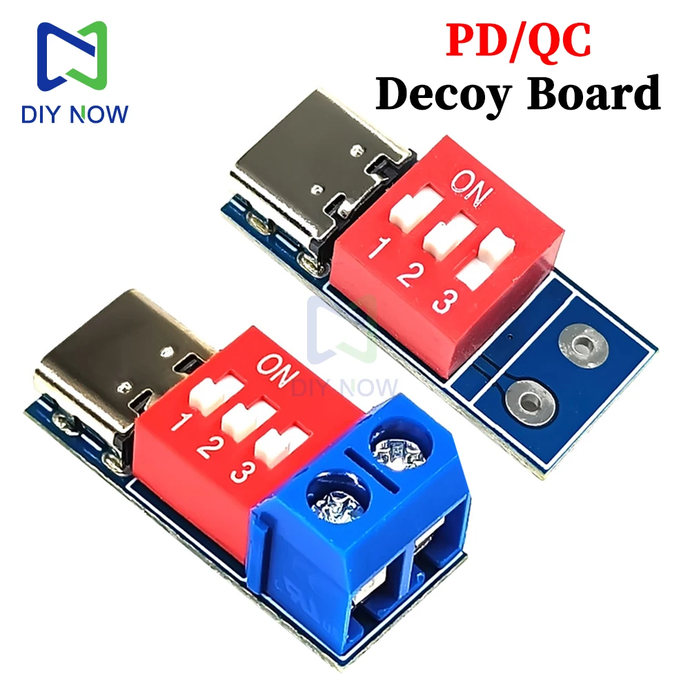 Type-C PD/QC Trigger Board Decoy Board carica rapida regolabile 5V 9V 12V 20V caricabatterie ad alta velocità Power Delivery Boost Module