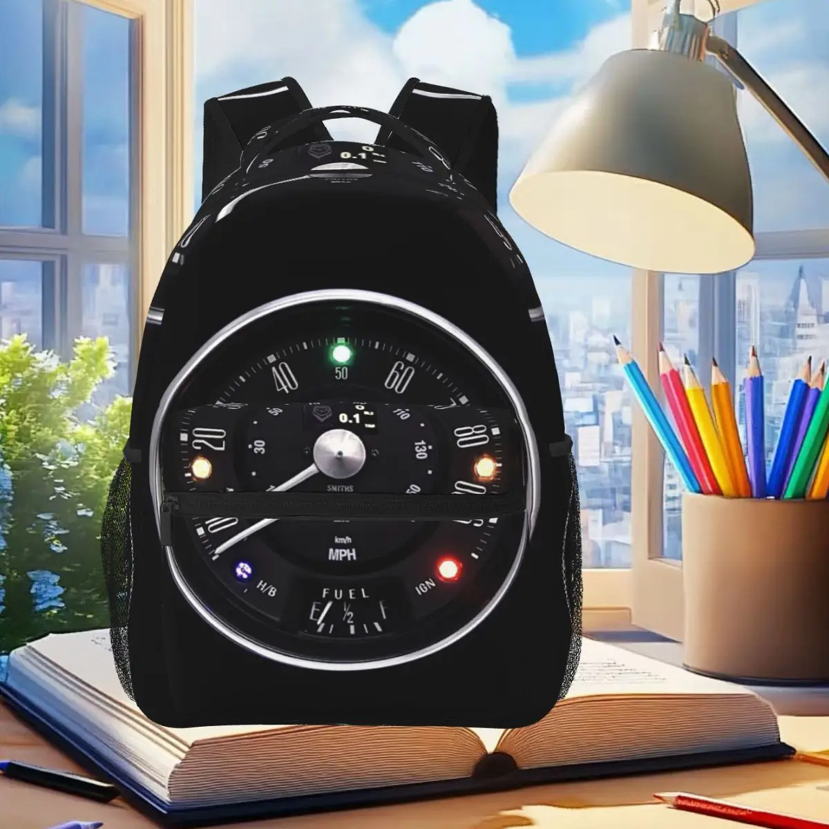 

Classic Mini Dash Dial Student Backpack School Bag Hiking Travel Daypack for Men Women Fashion Bookbag Shoulder Bags