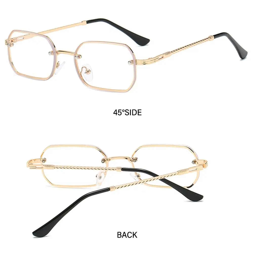 Square Rectangle Sunglasses Trendy Rimless UV400 Protection Retro Shades Colorful Small Sun Glasses for Women & Men