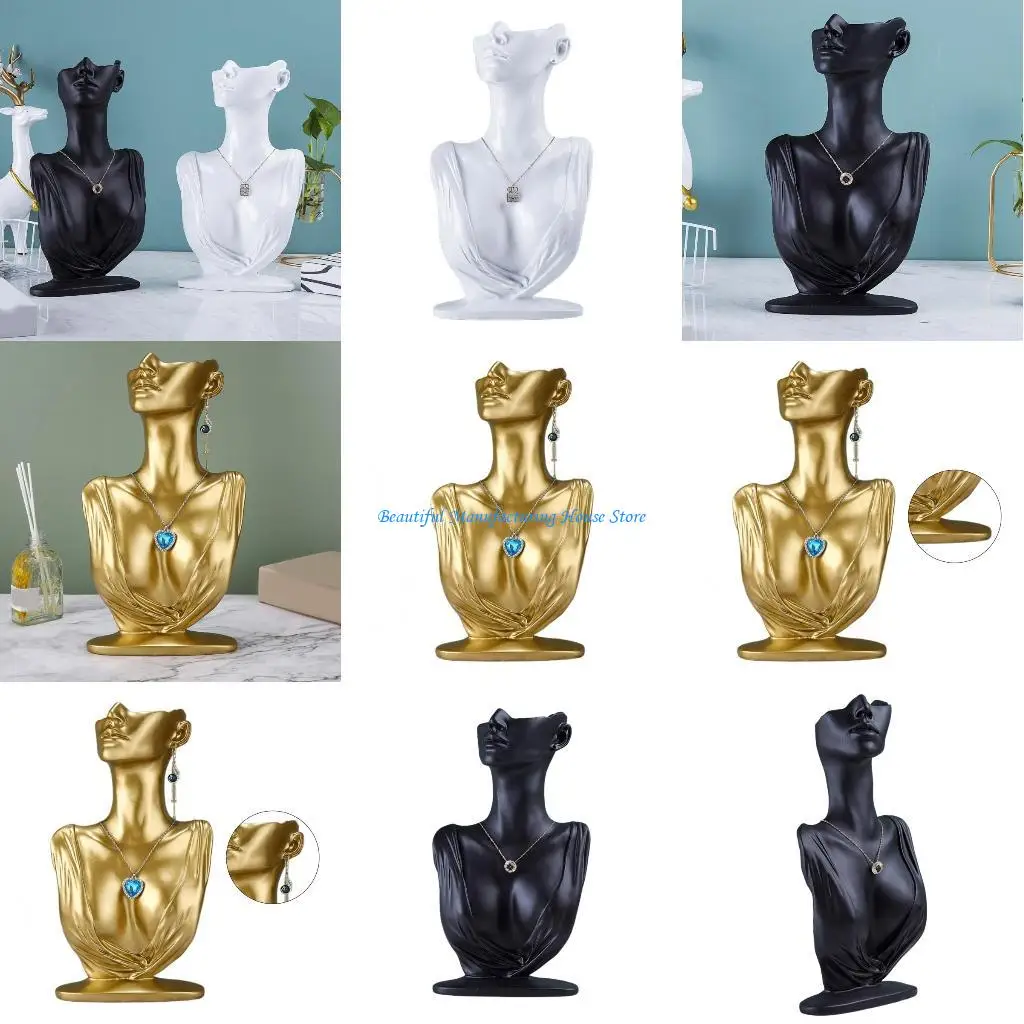 

E56A Стильная витрина для ювелирных изделий в форме манекена, ожерелья, органайзер, держатель для сережек