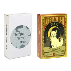 New 78pcs Tempest Tarot Cat Rule The Earth Tarot Deck Card Game Divination Tools Family Friend Table Game Christmas Gift