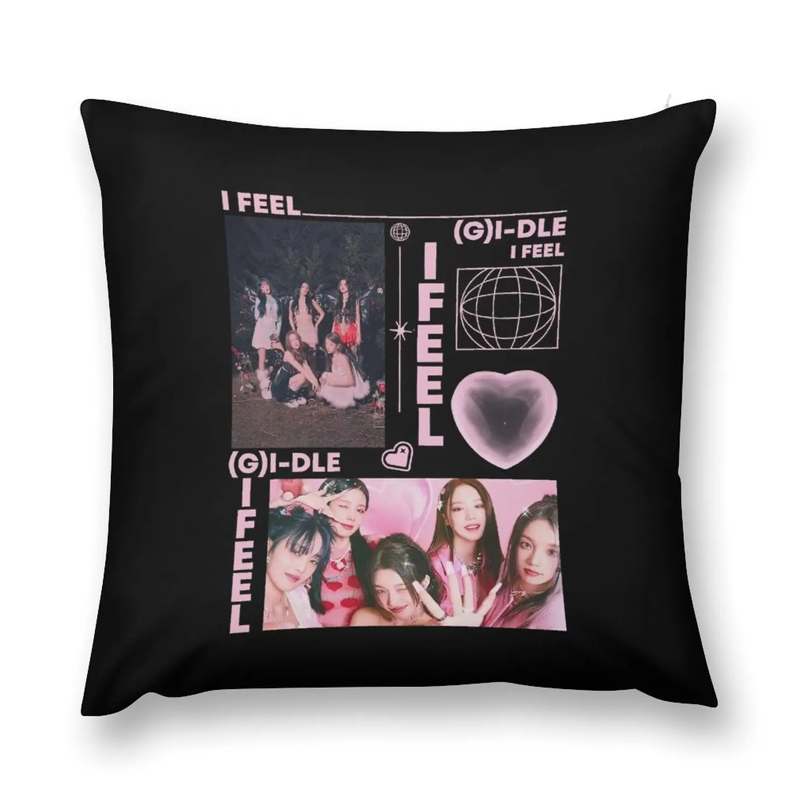 GIDLE Kpop Throw Pillow luxury throw pillow covers luxury decor bed pillows pillow