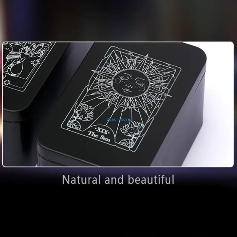 

11UE Tarots Card Storage Can Tarots Organizers Card Case Empty Game Card Storage Box