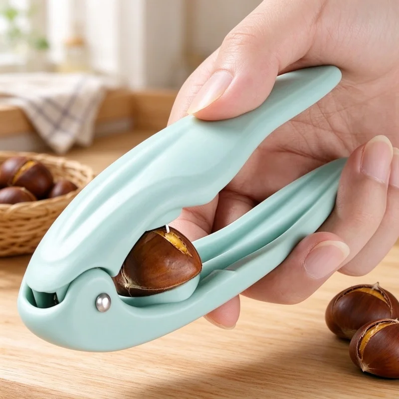 Chestnut Opener Nutcracker Sheller Stainless Steel Blade Household Chestnut Cutter Multi Function Nut Shell Remover