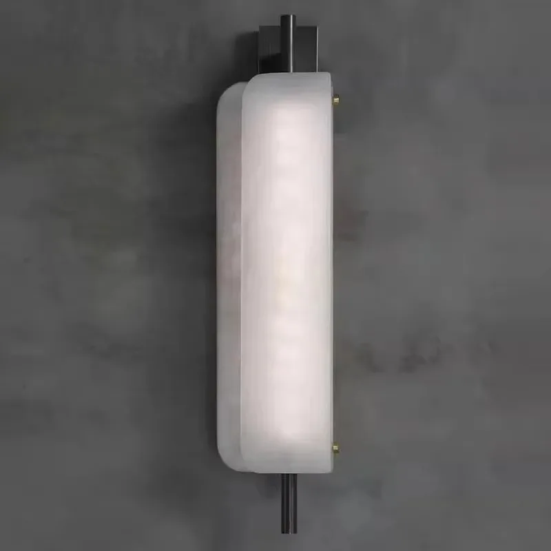 Modern Copper Marble alabaster Wall Light Living Room Background Corridor Luxury Home Decor Accessories Wall