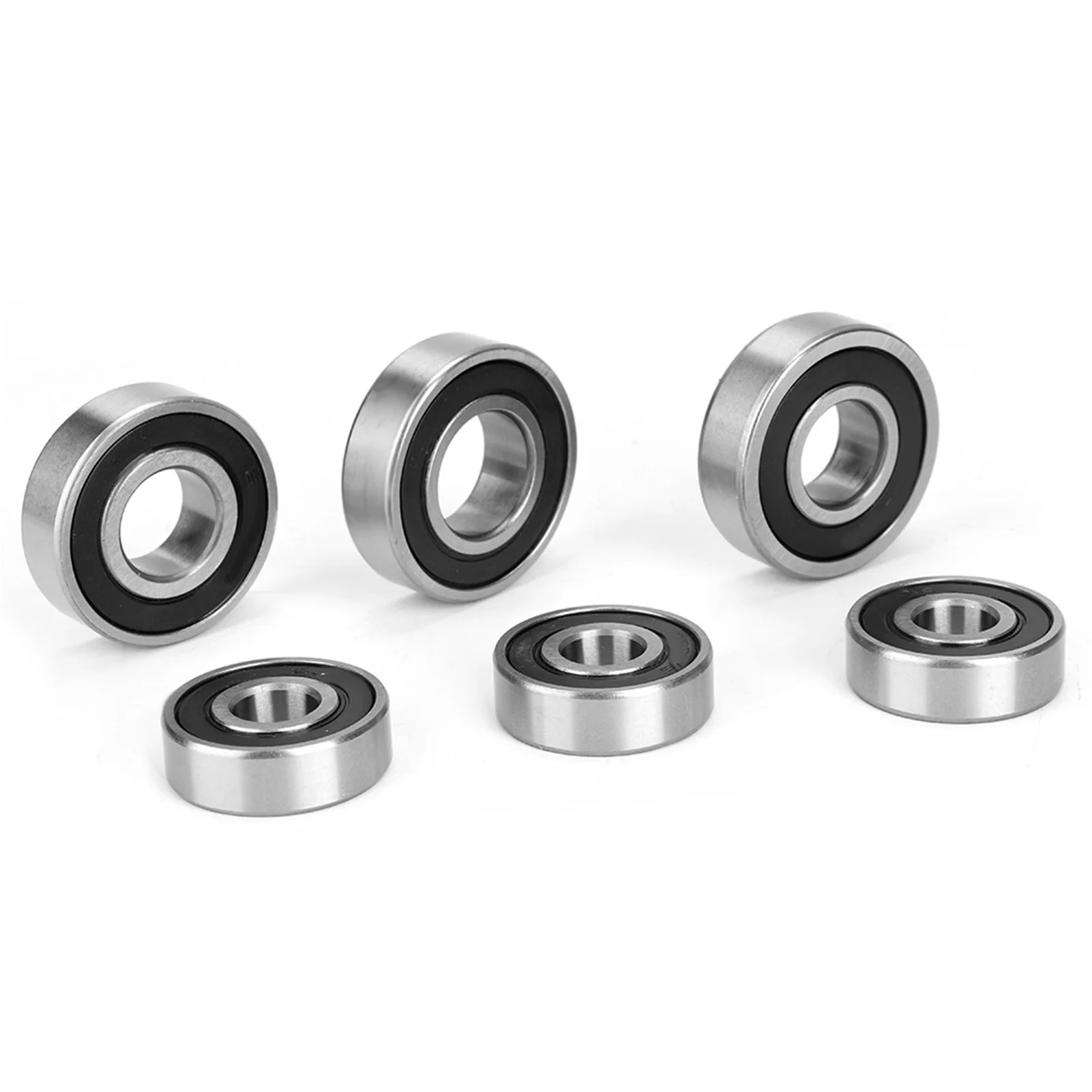 6Pcs Transmission Gearbox Bearing For GY6 50/80cc Scooter  For GY6 125cc 150cc Chinese 4-Stroke 152QMI 157QMJ ATV Moped Scooter