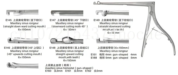 

Maxillary sinus hemostat medical bone rongeur forceps, Nose instruments