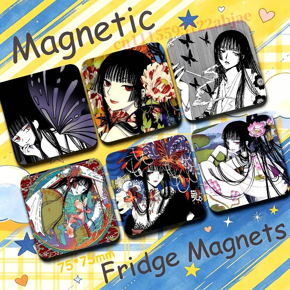 I-Ichihara Yuuko x-xxxHOLiC New PVC Fridge Magnet for Cartoon Refrigerator Decor For Child Magnetic Toy