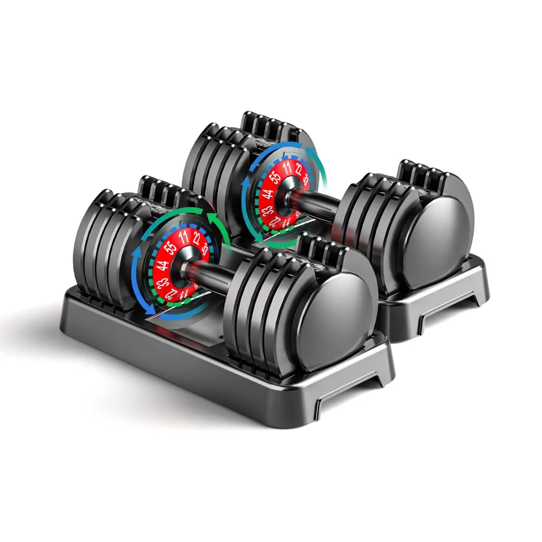 Adjustable Adjustable Dumbbell Set 5-in-1 Quick-Lock 25lbs/50lbs Pair Anti-Slip Handle Home Gym Weights for Men & Women, Customized - Aliexpress Deal