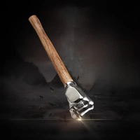 ‌Heavy Duty Stainless Steel Hammer - Forged One-Piece Professional Tool for Construction/Gardening/Blacksmithing & DIY