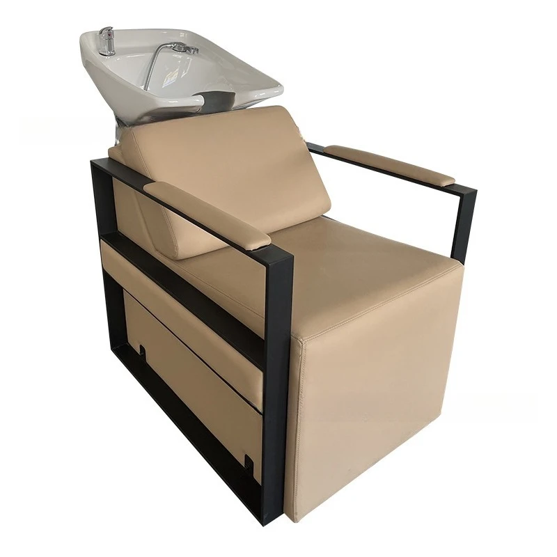 

Shampoo Barber shop Hair salon Special simple Japanese shampoo bed Hair salon semi-reclining flush