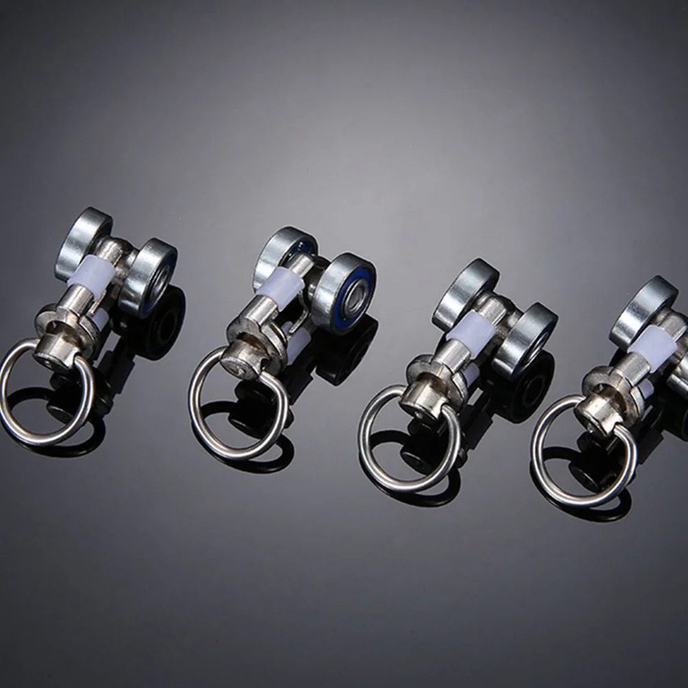 12 قطعة ستارة معدنية المسار بكرات السلس انزلاق بكرة العدائين سبائك الألومنيوم عملية صامتة أنواع الستار المختلفة #1