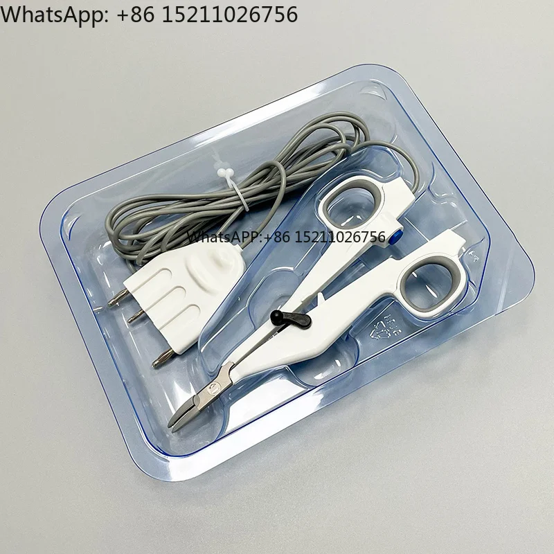 Pinzas de sellado de vasos Ligasure de alta frecuencia, tijeras de mandíbula pequeña, fórceps electroquirúrgicos compatibles con la unidad Ligasure de Covidien