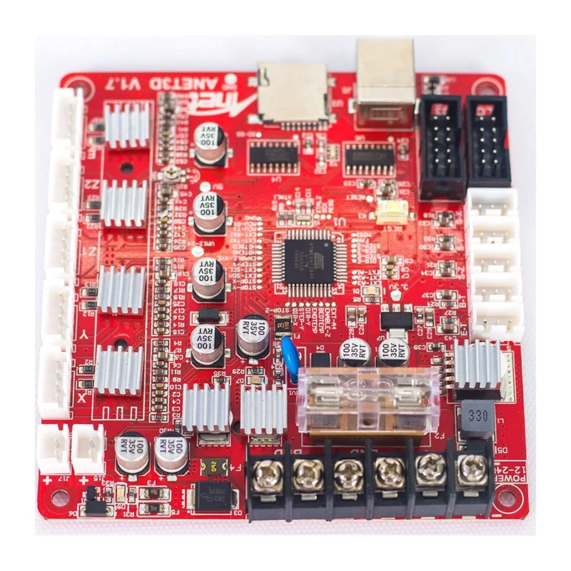 Imagem -05 - Anet E16 Placa-mãe para Impressora 3d Placa-mãe com Controle de Base Placa-mãe para Reprap Parte Acessórios A1284-base V1.7