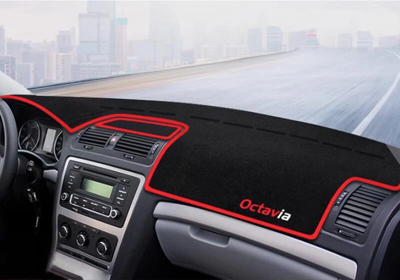 

Car Avoid Light Pad Car Dashboard Cover Anti-Dirty Mat Sun Shade Pad For Skoda Octavia 2007 2008 2009 2010 2011 2012 2013 -2020