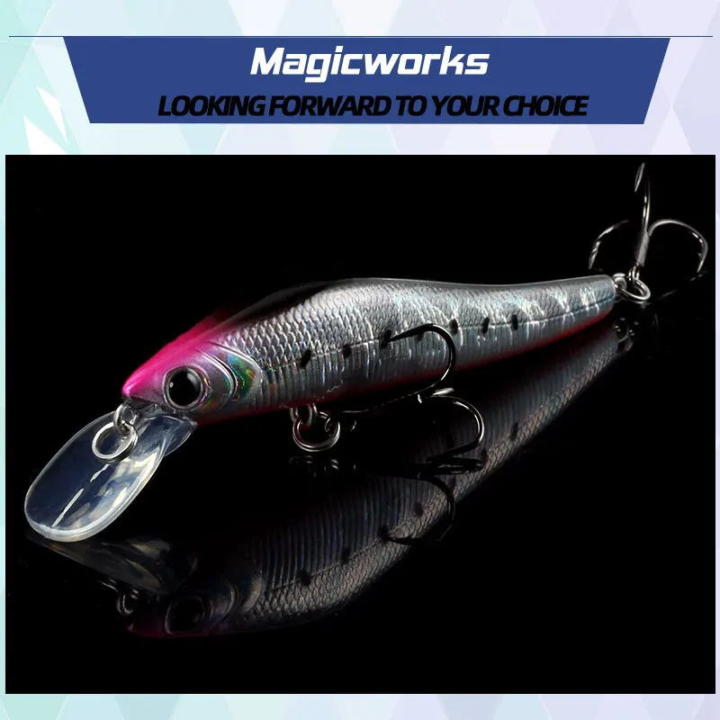 Magic Works New Wobbler Hard Baits 90MM Minnow Fishing Lures ABS Plastic Fishing Tackle Sea Hard Lure Floating Fishing Lure