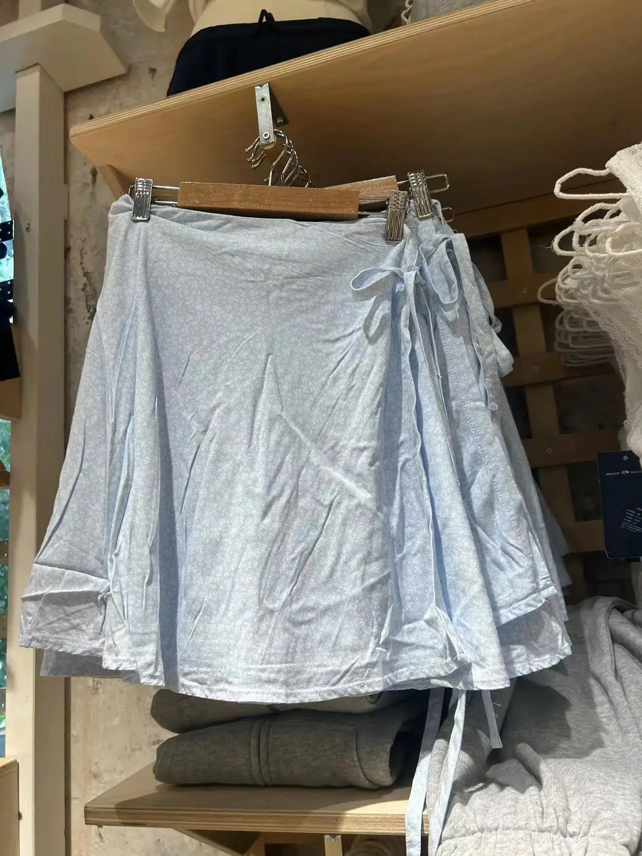 

Белая синяя мини-юбка с цветочным принтом, женская летняя тонкая повседневная юбка трапециевидной формы со шнуровкой на талии Faldas Bottom в консервативном стиле, милые короткие юбки Y2k New