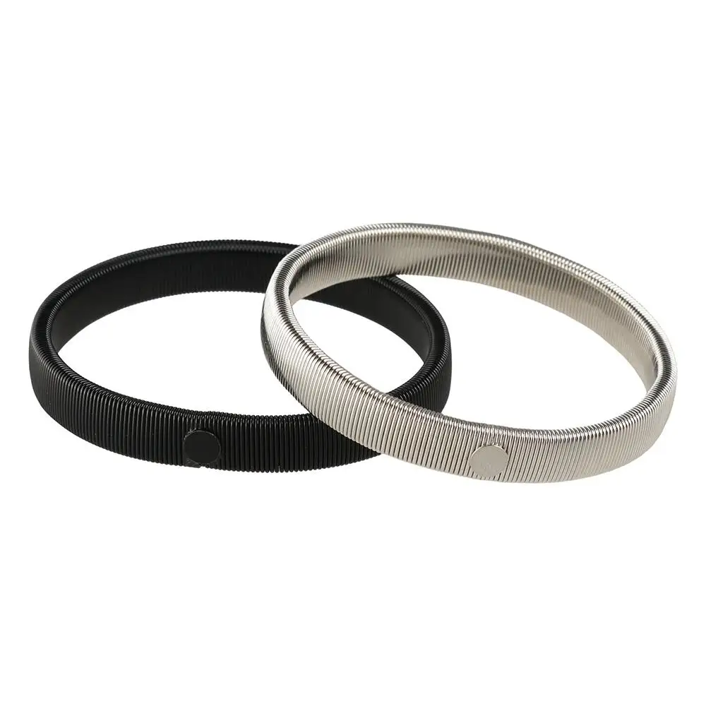 Shirt Sleeve Holder Stretchy Sleeve Garter Spring Loop Metal Elastic Hoop Armband Adjustable Bangle Sleeve Non-Slip Cuff Ring