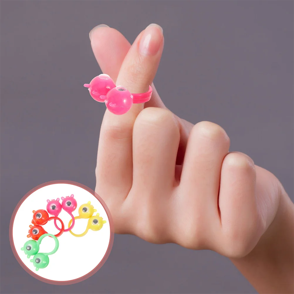 

30 Pcs Ring Toy Party Gifts Eyeball Rings Kids Toys Lovely Finger Plaything Funny Puppet Small Children