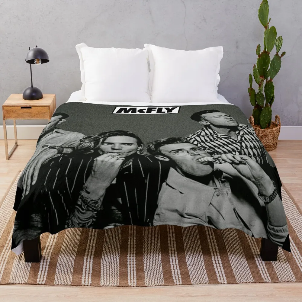 McFly Poster Throw Blanket Vintage Loose Blankets