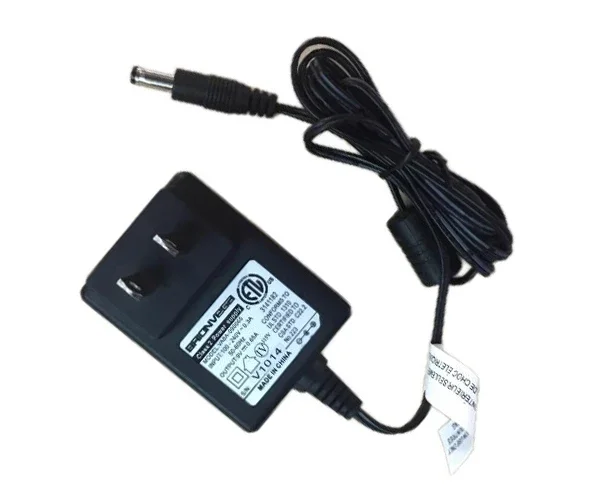 

Power Adapter 9V 0.65A, Barrel 5.5/2.1mm, US 2-Pin Plug, VA8A-090065