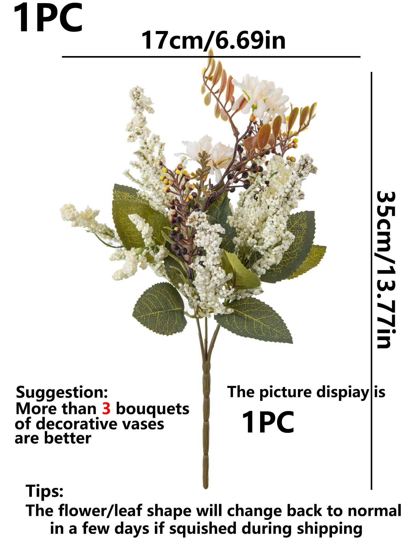 Seiden-Kunstblumen Pflanzen Chrysanthemen Bubble-Gras DIY Festival Heim Zimmer Outdoor Garten Dekoration Hochzeit Brautsträuße – Detail 10