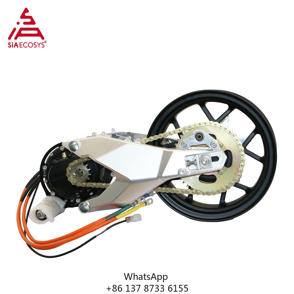 

14X3.5inch 138 3000W 70H72V 100-110kph Double Shock Mid Drive Motor Assembly For Electric Motorcycles