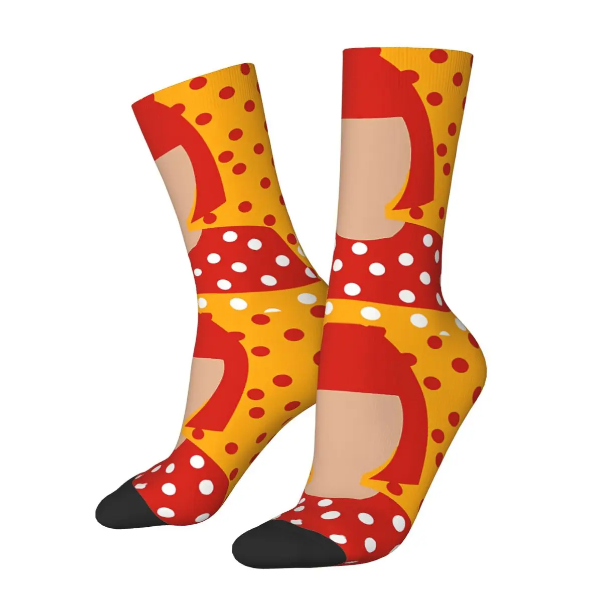 

Yellow Yayoi Kusama Japanese Artist Unisex Winter Socks Hip Hop Happy Socks Street Style Crazy Sock