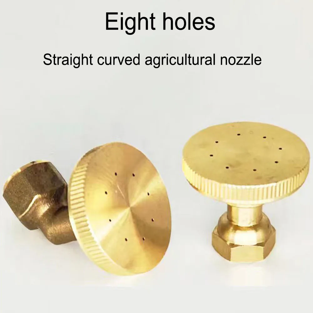 Adjustable 8-Hole Brass Sprayer Nozzle M14 Atomizing Spray Fitting Hose Fitting Garden Sprinkler Nozzle Spray Misting Nozzles