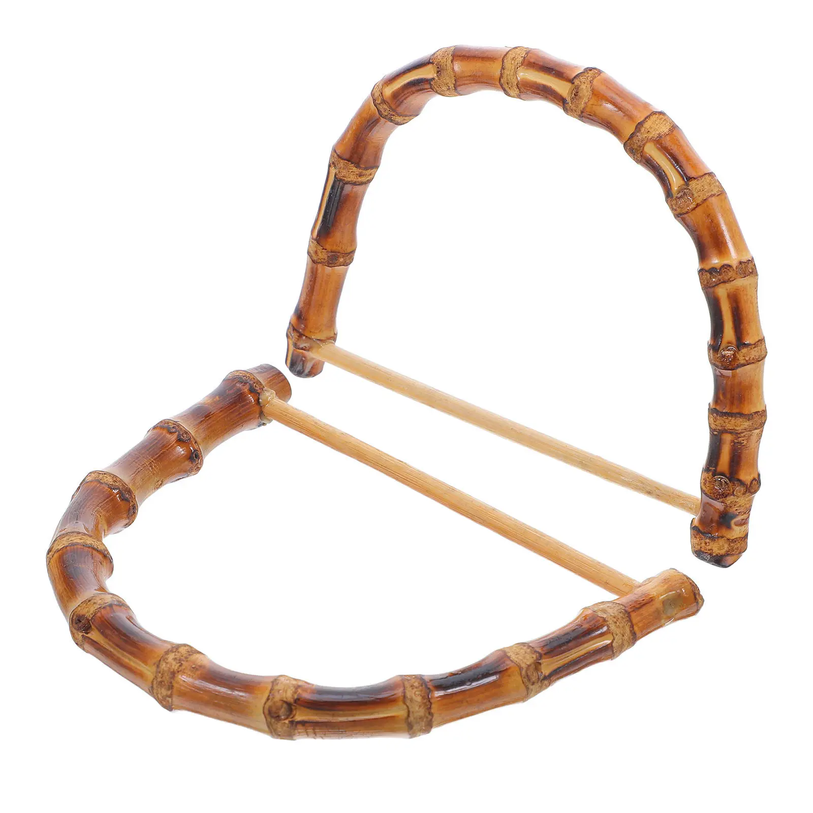 

2 шт. пластиковые ручки под бамбук, полукруглые, D-образные, стильные, для сумок ручной работы, аксессуары для сумок DIY, 12 см