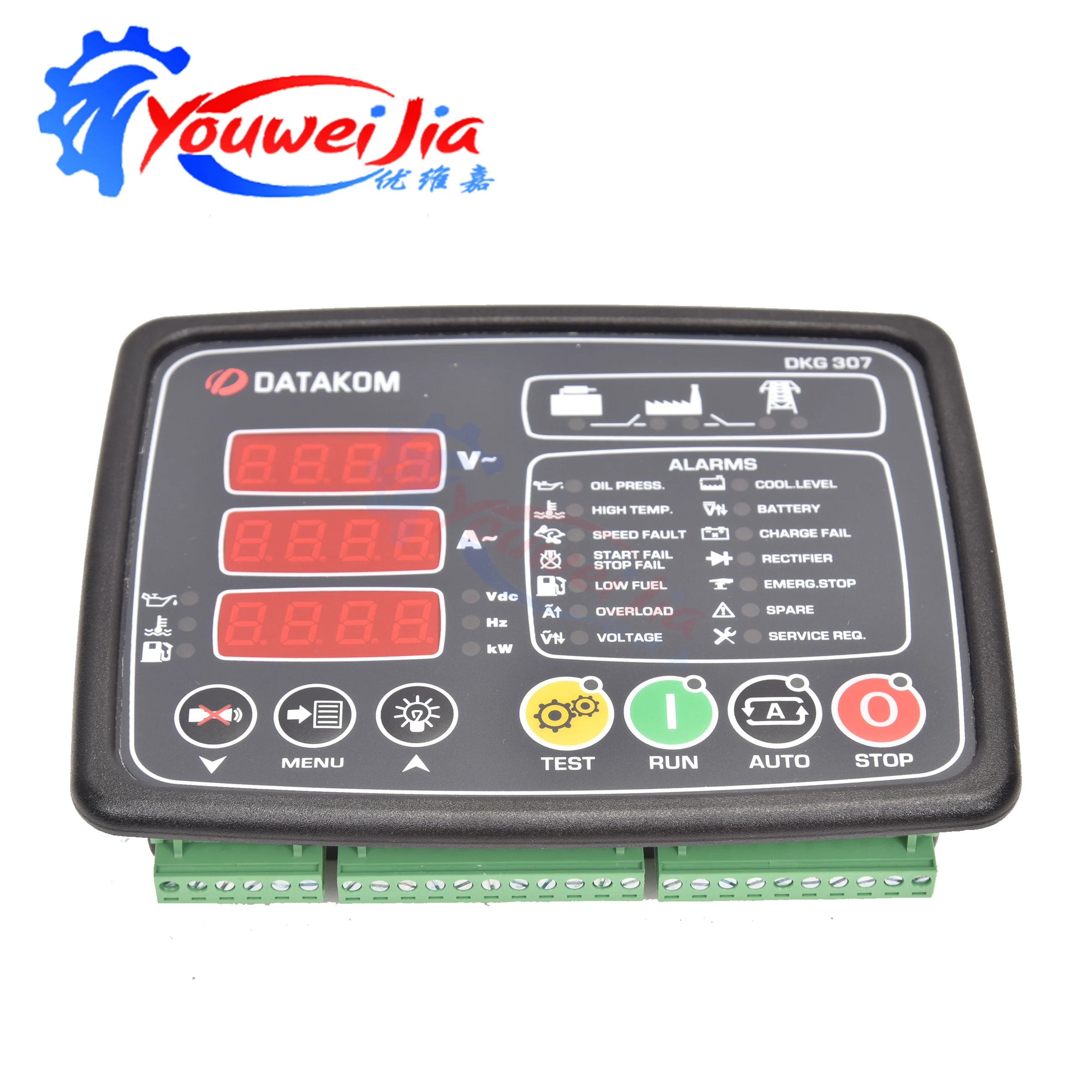 DATAKOM DKG307 Genset Module Controller Panel - Automatic Mains Fault Control with MPU AMF CAN for Generator