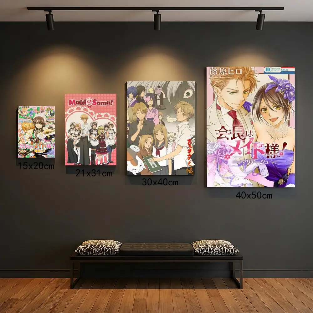 Anime Maid Sama Poster, selbstklebende Premium-HD-Wanddekoration – zum Abziehen und Aufkleben, rückstandsfrei