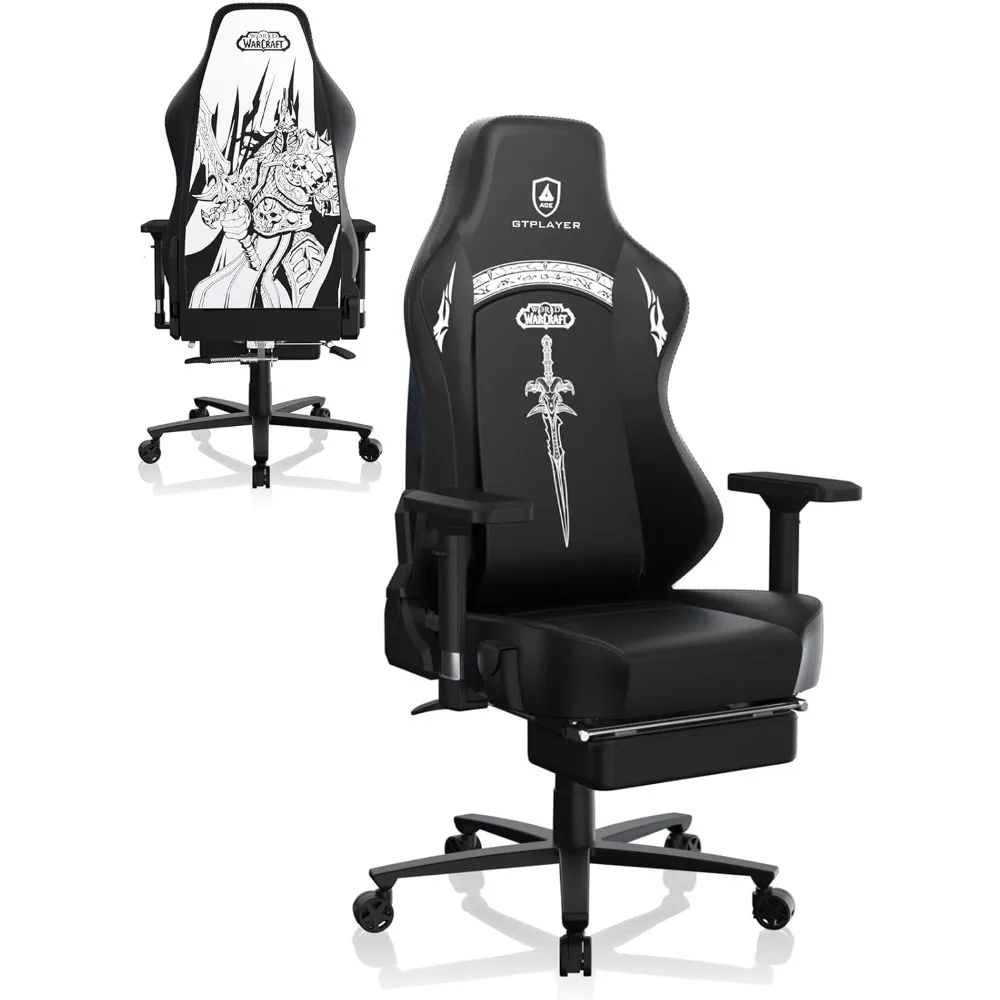 

Кресло GTPLAYER World of Warcraft Edition для видеоигр, эргономичные компьютерные стулья с подставкой для ног и регулируемым подлокотником, регулировка по высоте