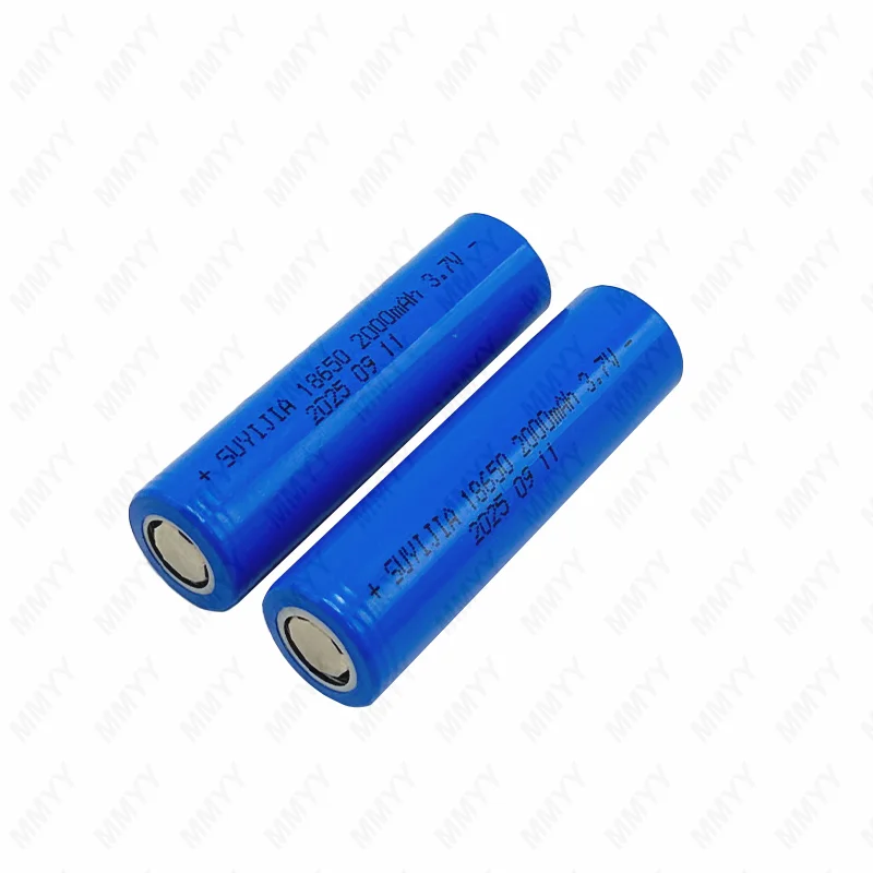 18650 Lithium Battery 2000mAh Full Capacity 3.7V Rechargeable Battery 18650 Battery Power Tool Toy Comes Flashlight LED light