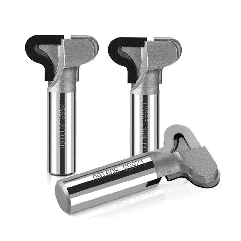Vsharp Diamond Milling Cutter PCD Cabinet Wardrobe Drawer Handle Panel Line Modeling Router Bit Slotting Arc Nail CNC Tool