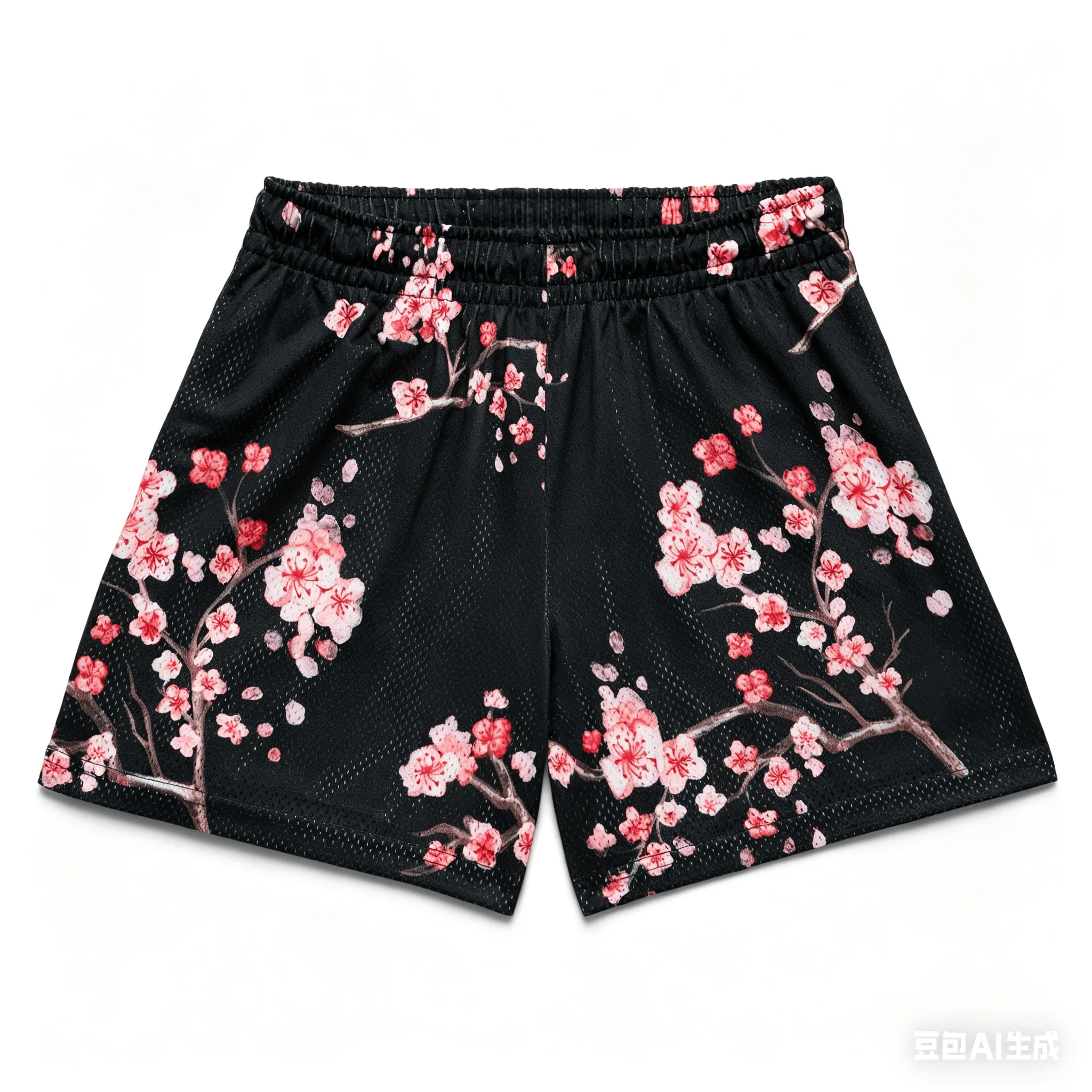 Japanese-style Romantic Cherry Blossom 3D Print Adult and Children's Shorts, Dopamine-enhancing Sports Casual Pants