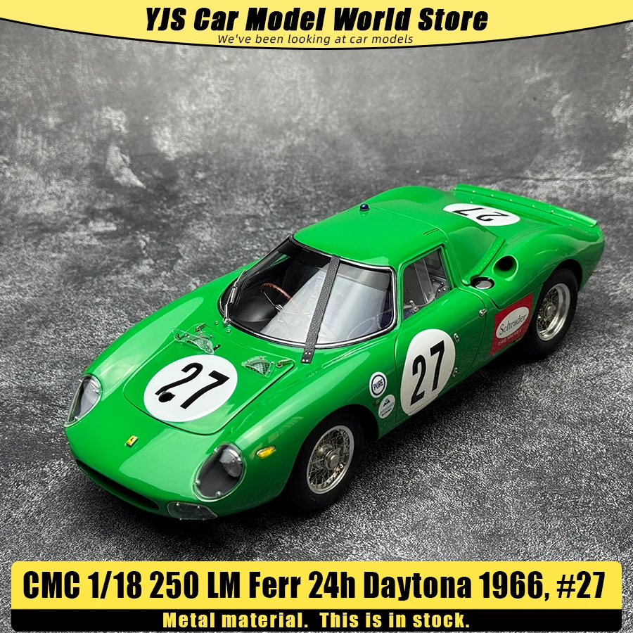 

Эксклюзивная модель CMC 1/18 250 LM Ferr 250 LM, 24-часовой Daytona 1966 # 27 коллекционных металлических моделей автомобилей