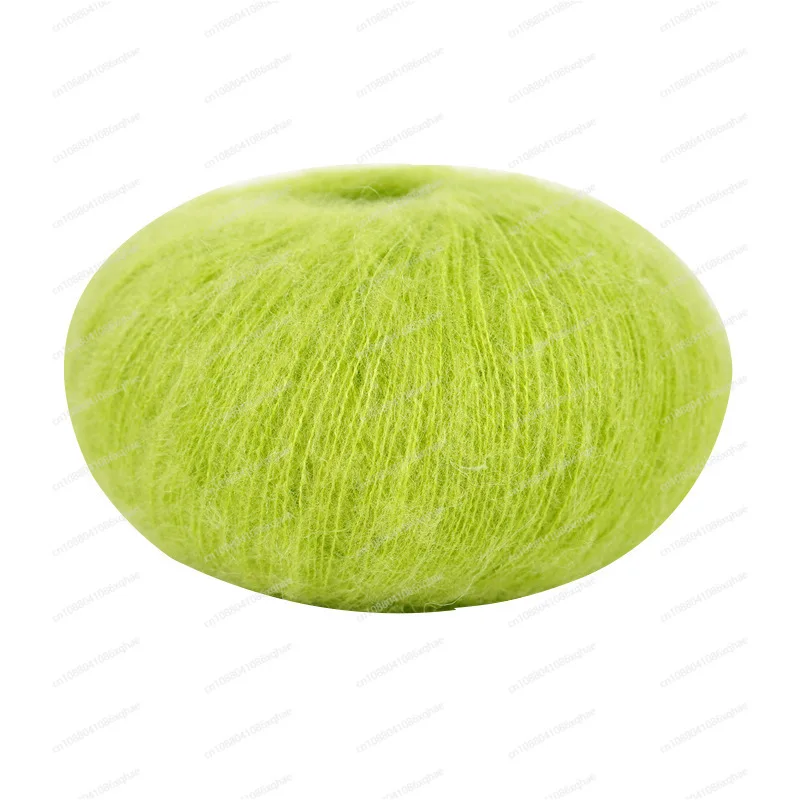 Young mohair wool hand-woven DIY crochet fine wool skin-friendly wool mohair ball wholesale 10 rolls