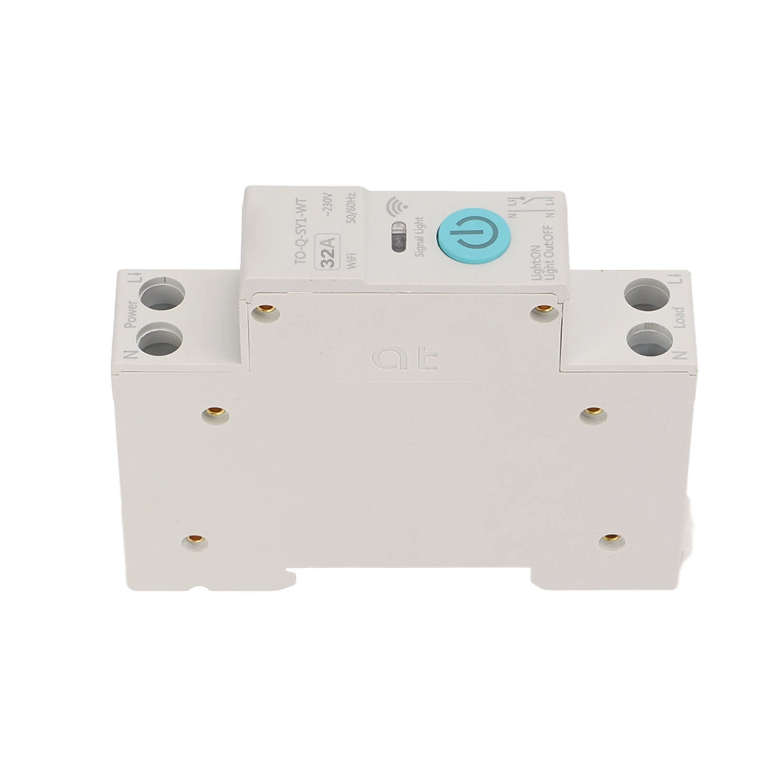 WIFI Smart Switch Breaker Wireless Phone Remote Control DIN35 Rail Cycle Timing Countdown White