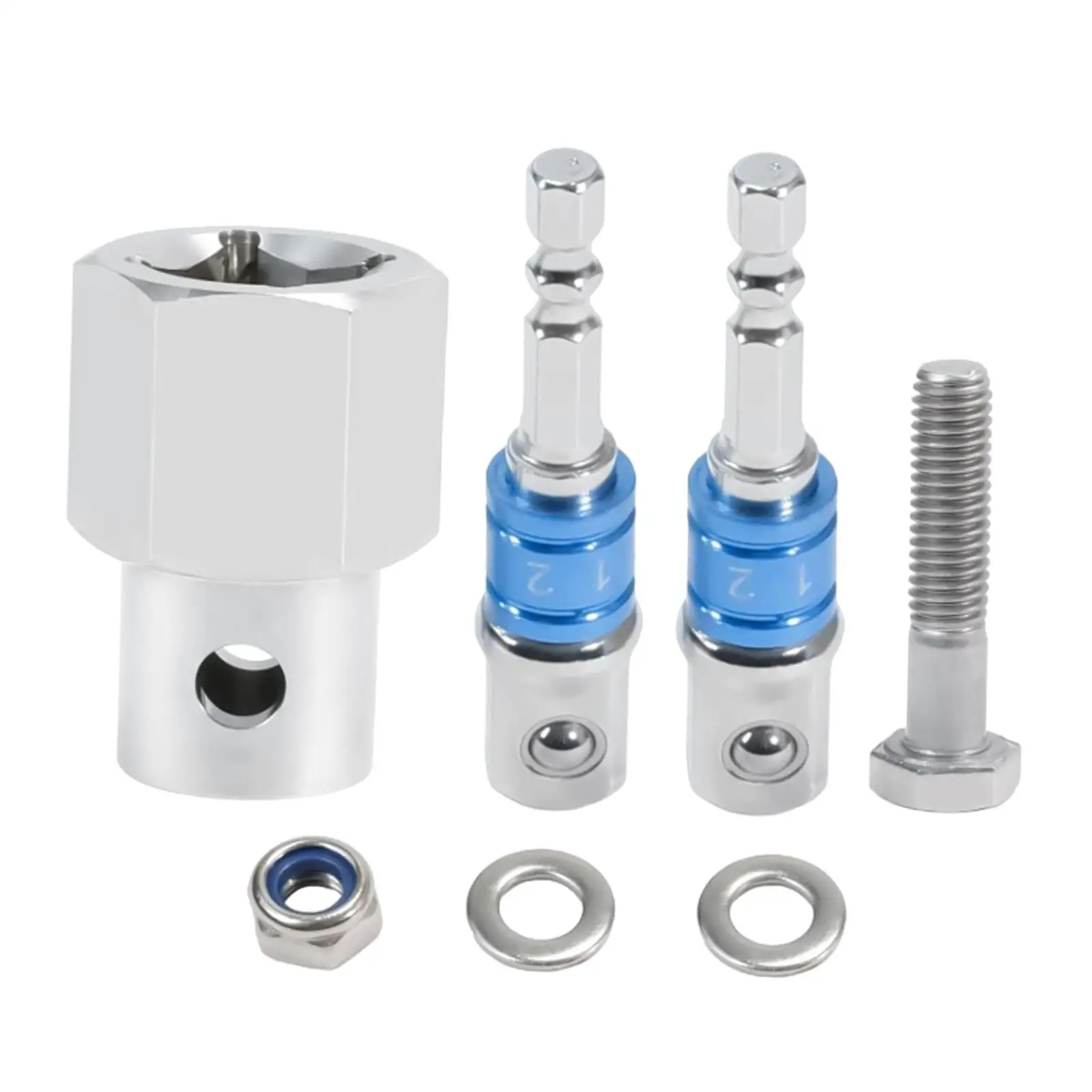

Top Wind Trailer Jack Crank Handle Cordless Drill Adapter Replaces Easy to Install Repair Part Professional Stainless Steel