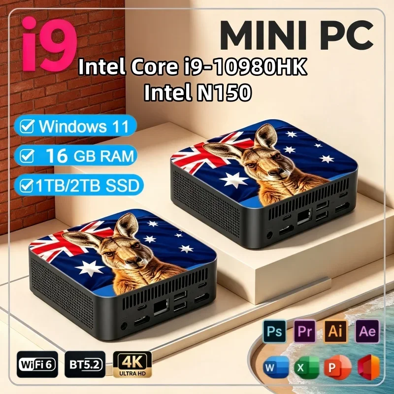 インテル-i9‑10980hk-n150-ミニpc-windows-11-16gb-ram-1tb-2tb-ssd-bt52-多機能ポータブルゲーマーデスクトップpc-家庭およびオフィス用