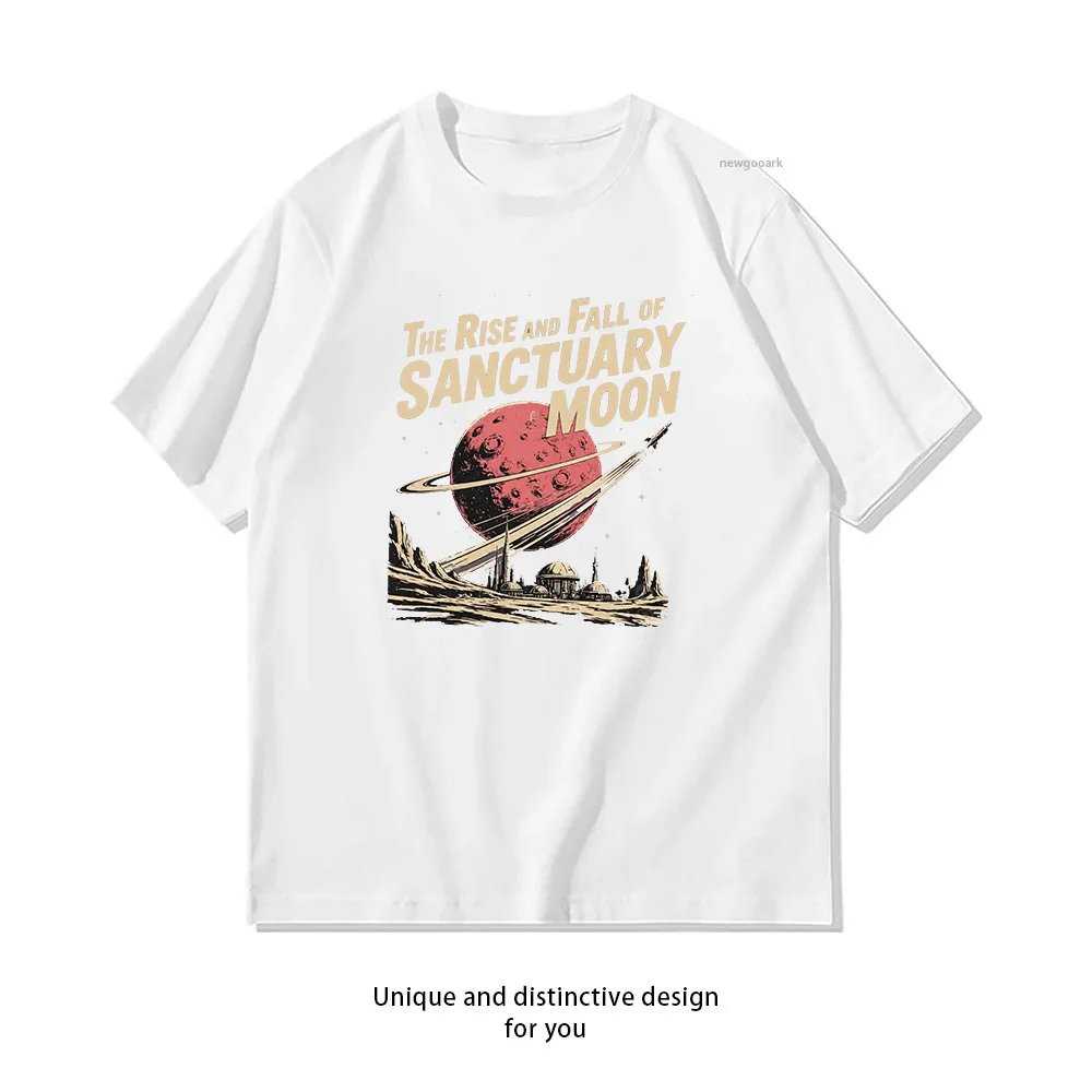 Rise and Fall Sci Fi Sanctuary Moon T-shirt Woman Man Summer Cotton Graphic T Shirts Adult Streetwear O-neck Tops Tee