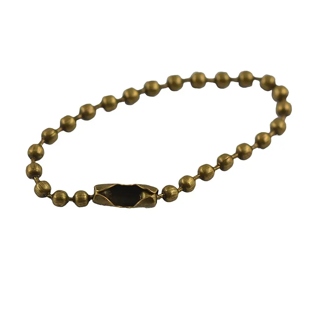 Ball Chain Connector Links Alloy Vintage Bronze Necklace Key Chain Jewelry Accessory for Pendant Scrapbooking Crafts