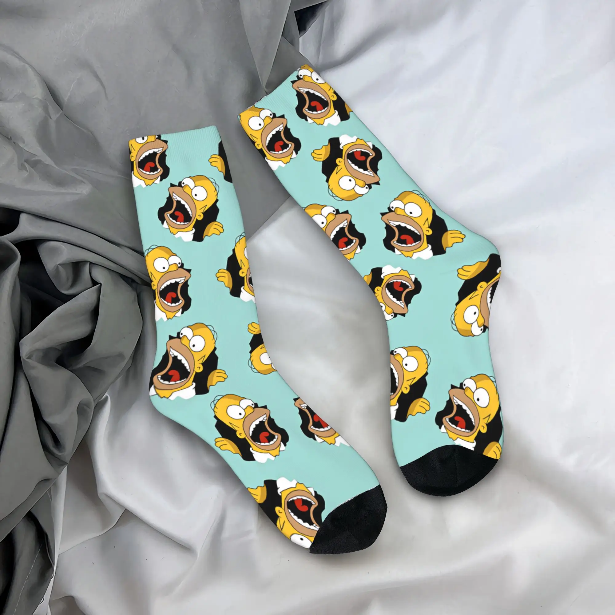 The S-simpsons  Stockings  Graphic Elegant Socks Winter Non Slip Socks Adults Men Skateboard Quality Socks