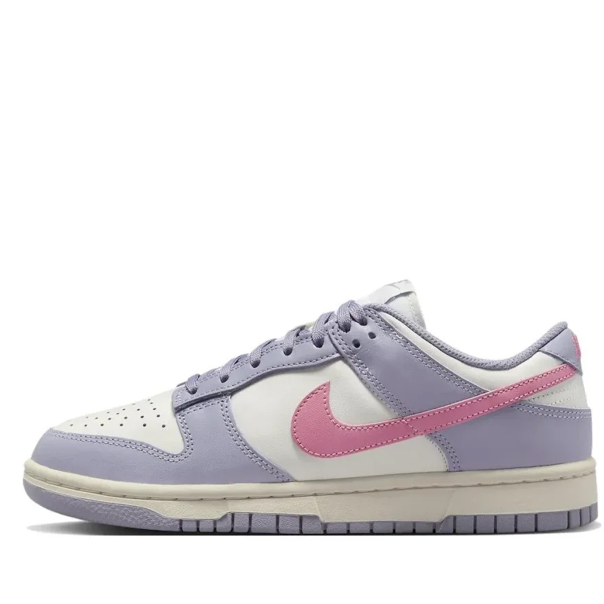 Nike Dunk Indigo Haze Leather Sneakers Women's Blue, Pink and White