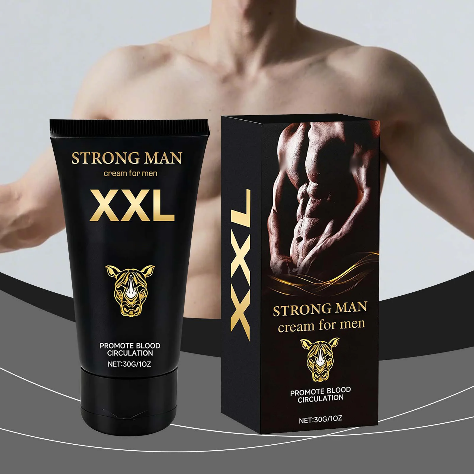 كريم تأخير الرجال كريم العناية الخاصة للرجال كريم مرطب ومغذي للجسم لتقليل الانزعاج وتعزيز الدورة الدموية #1